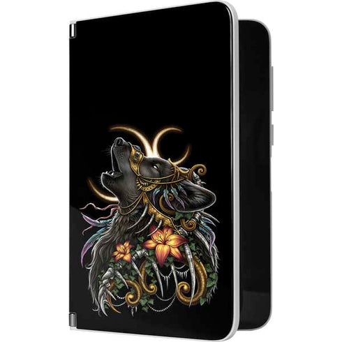 Wolf Howling by Sarah Richter Surface Duo Skin