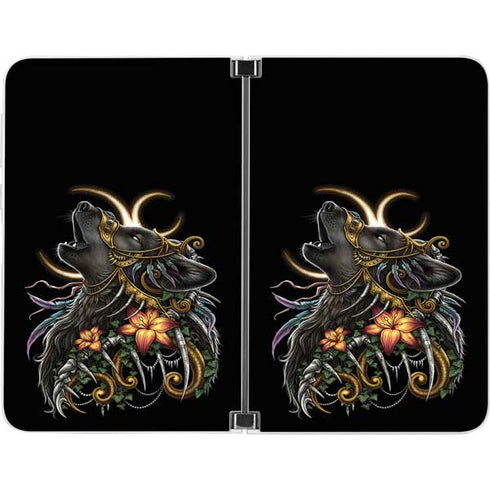 Wolf Howling by Sarah Richter Surface Duo Skin
