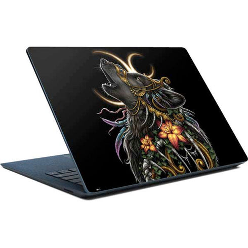 Wolf Howling by Sarah Richter Surface Laptop Skin