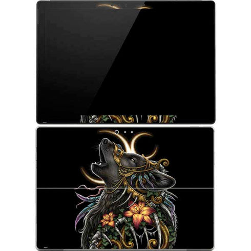 Wolf Howling by Sarah Richter Surface Pro 4 Skin