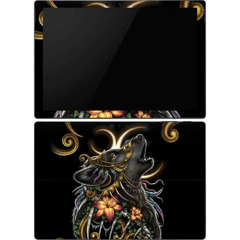 Wolf Howling by Sarah Richter Surface Pro 6 Skin