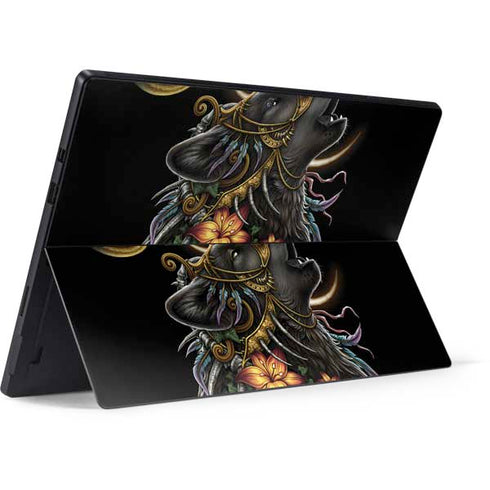 Wolf Howling by Sarah Richter Surface Pro 6 Skin