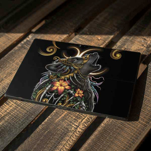Wolf Howling by Sarah Richter Surface Pro 6 Skin