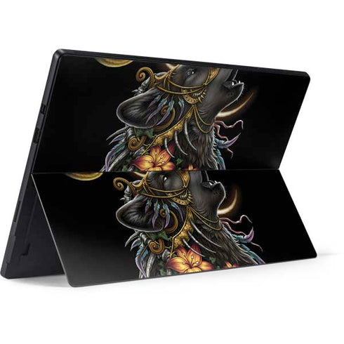 Wolf Howling by Sarah Richter Surface Pro 7 Skin