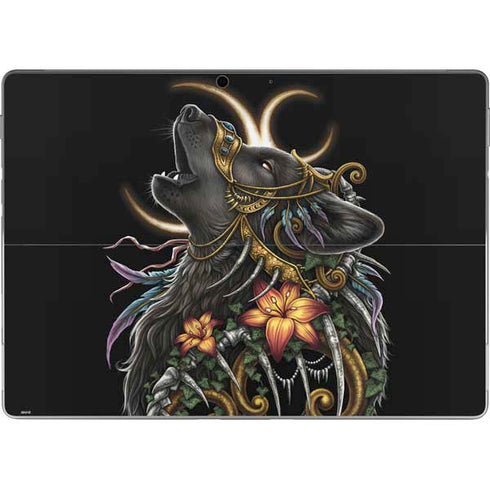 Wolf Howling by Sarah Richter Surface Pro 8 Skin