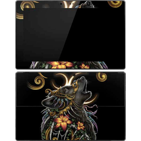 Wolf Howling by Sarah Richter Surface Pro Tablet Skin