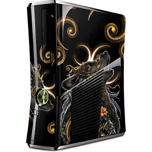 Wolf Howling by Sarah Richter Xbox 360 Slim (2010) Skin