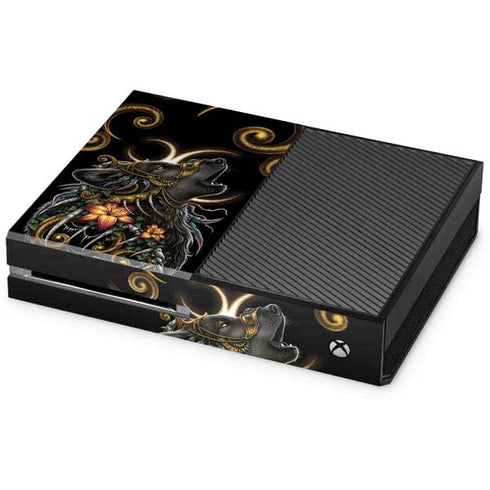 Wolf Howling by Sarah Richter Xbox One Console Skin