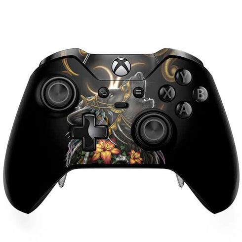 Wolf Howling by Sarah Richter Xbox One Elite Controller Skin