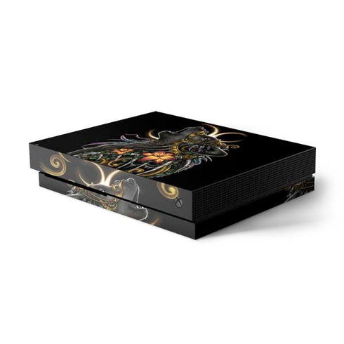 Wolf Howling by Sarah Richter Xbox One X Console Skin