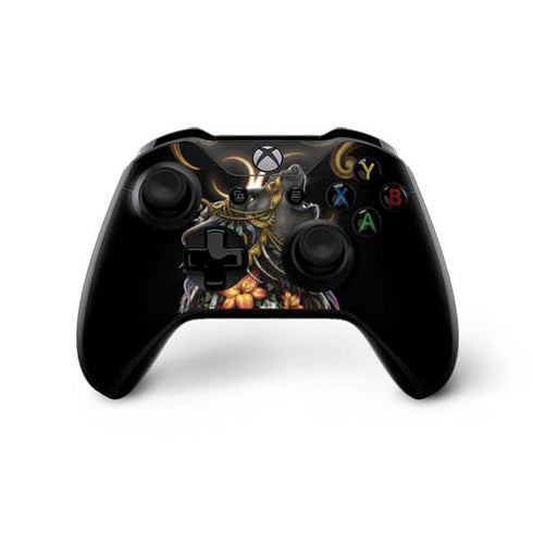 Wolf Howling by Sarah Richter Xbox One X Controller Skin