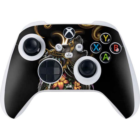 Wolf Howling by Sarah Richter Xbox Series S Controller Skin