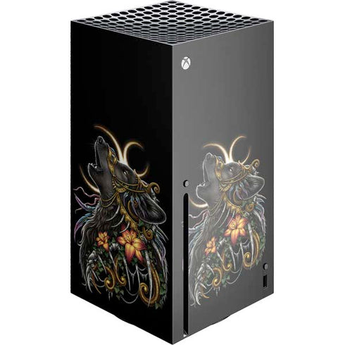 Wolf Howling by Sarah Richter Xbox Series X Console Skin