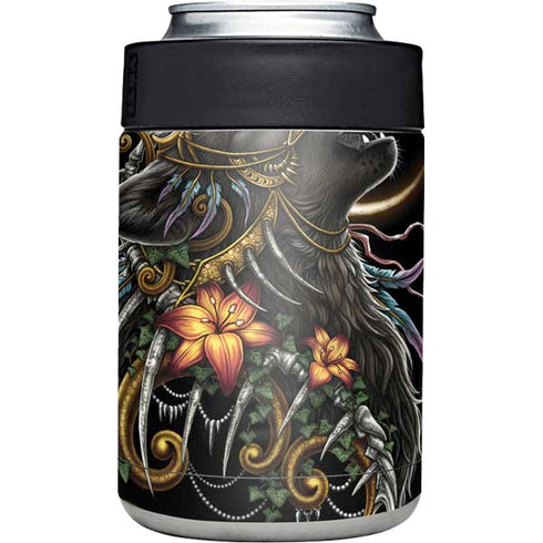 Wolf Howling by Sarah Richter Yeti Colster Can Insulator Skin