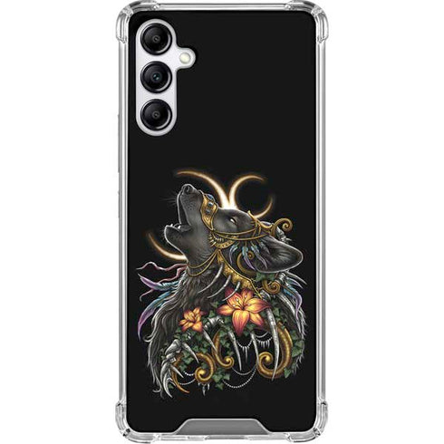 Wolf Howling by Sarah Richter Galaxy A15 5G Clear Case