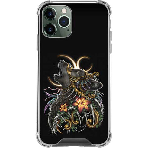 Wolf Howling by Sarah Richter iPhone 11 Pro Max Clear Case