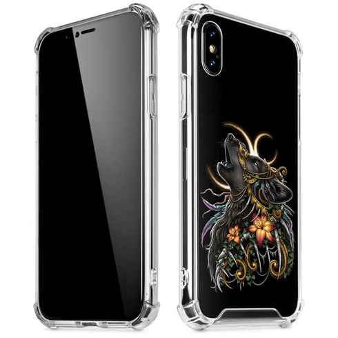 Wolf Howling by Sarah Richter iPhone XS Max Clear Case