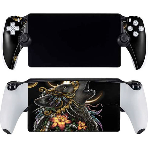 Wolf Howling by Sarah Richter PlayStation Portal Remote Player Skin