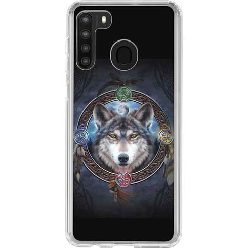 Brigid Ashwood Wolf Symbols Galaxy A21 Clear Case