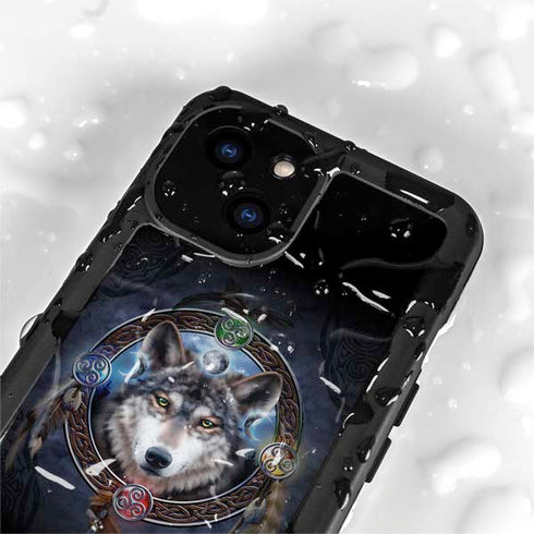 Wolf Symbols by Brigid Ashwood iPhone 15 Waterproof Case