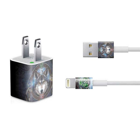 Brigid Ashwood Wolf Symbols iPhone Charger (5W USB) Skin