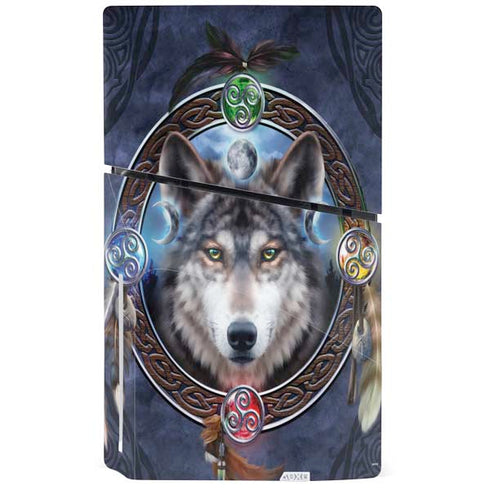 Wolf Symbols by Brigid Ashwood PS5 Slim Disk Bundle Skin