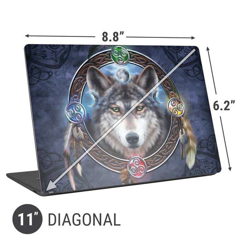 Brigid Ashwood Wolf Symbols Universal Laptop 11in (8.8 x 6.2in) Skin