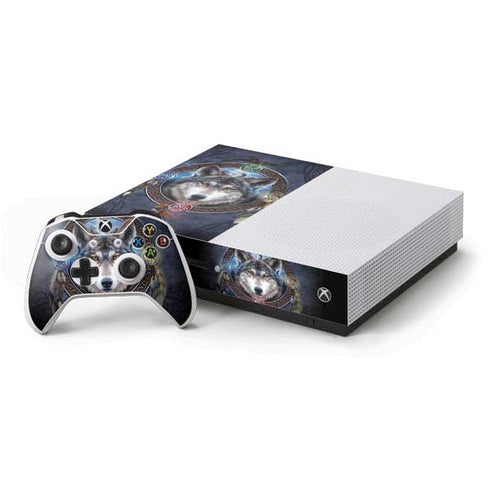Brigid Ashwood Wolf Symbols Xbox One S Console and Controller Bundle Skin