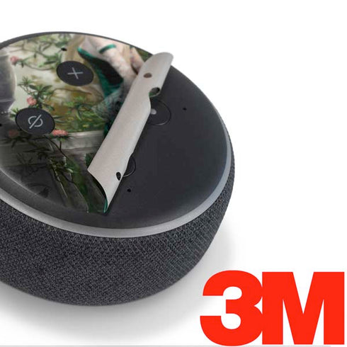 Woman with Peacocks by Nene Thomas Amazon Echo Dot Skin