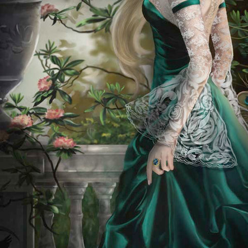 Woman with Peacocks by Nene Thomas Amazon Echo Skin