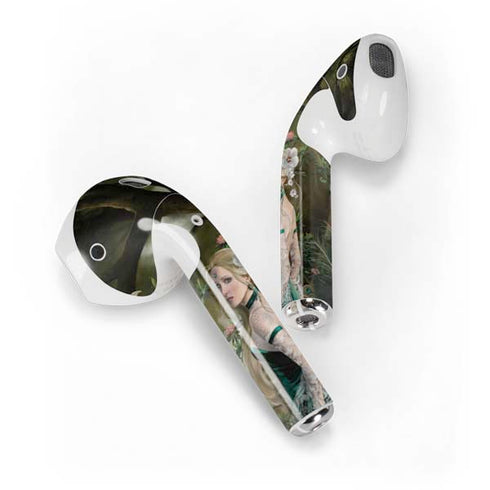 Woman with Peacocks by Nene Thomas Apple AirPods 2 Skin