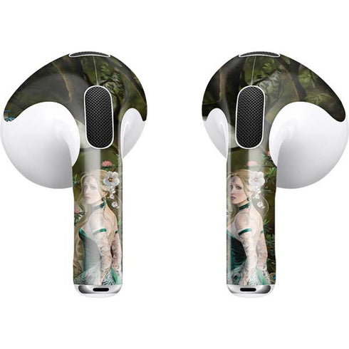Woman with Peacocks by Nene Thomas Apple AirPods (3rd Gen 2021) Skin