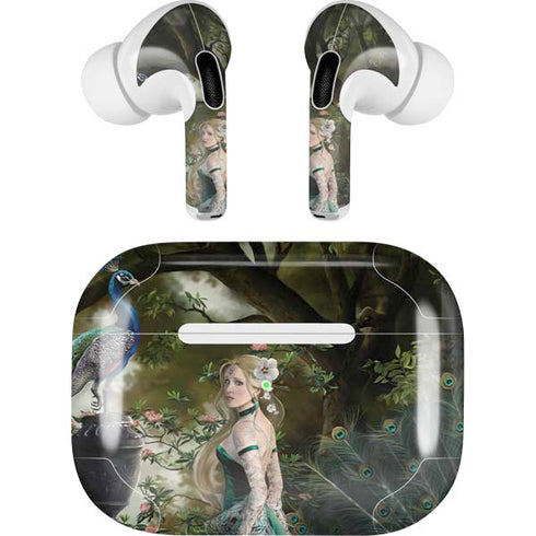 Woman with Peacocks by Nene Thomas Apple AirPods Pro Skin