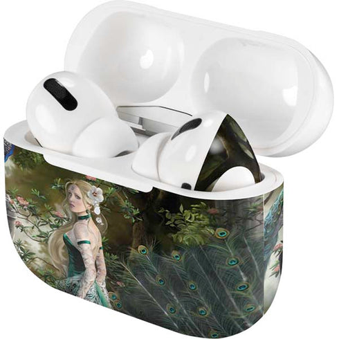 Woman with Peacocks by Nene Thomas Apple AirPods Pro Skin