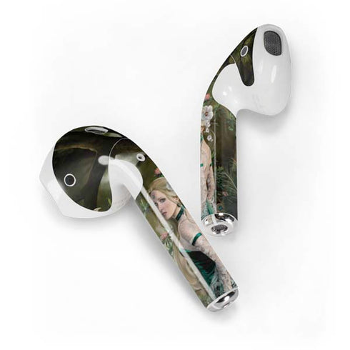 Woman with Peacocks by Nene Thomas Apple AirPods Skin