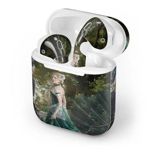 Woman with Peacocks by Nene Thomas Apple AirPods Skin