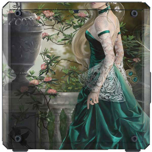 Woman with Peacocks by Nene Thomas Cooler Master MasterBox Q300L Mini Tower Skin