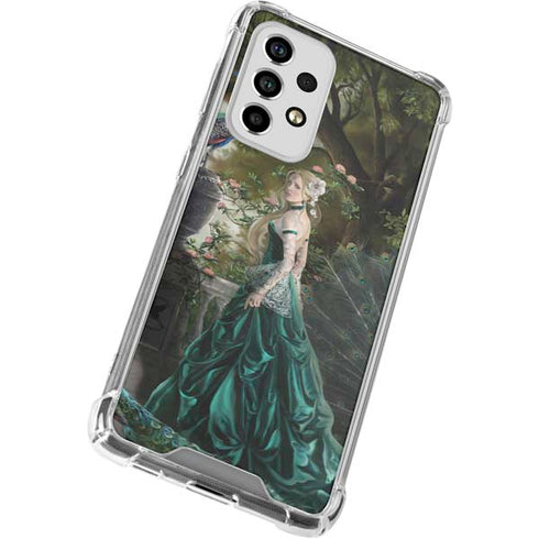 Woman with Peacocks by Nene Thomas Galaxy A33 5G Clear Case