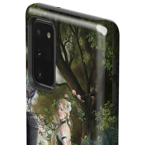 Woman with Peacocks by Nene Thomas Galaxy Note20 5G Pro Case