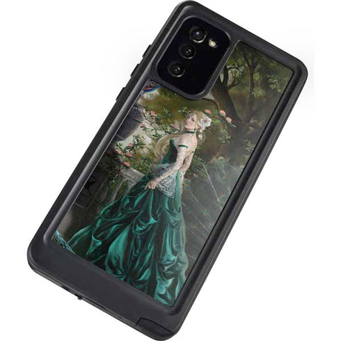 Woman with Peacocks by Nene Thomas Galaxy Note20 5G Waterproof Case