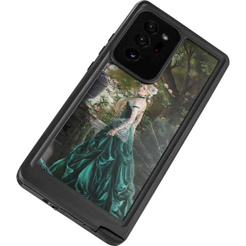 Woman with Peacocks by Nene Thomas Galaxy Note20 Ultra 5G Waterproof Case