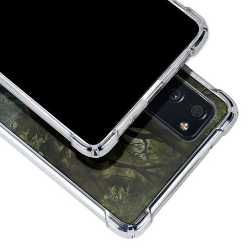 Woman with Peacocks by Nene Thomas Galaxy S20 FE Clear Case