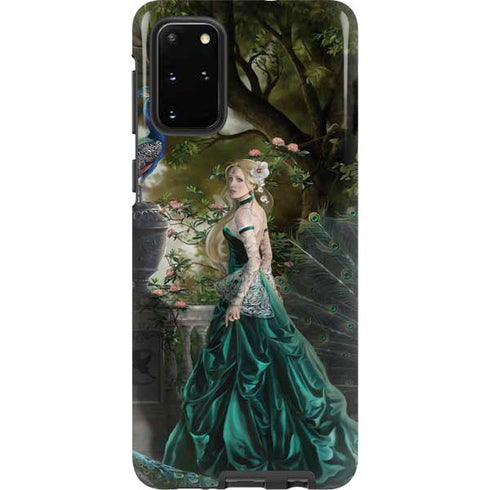 Woman with Peacocks by Nene Thomas Galaxy S20 Plus Pro Case