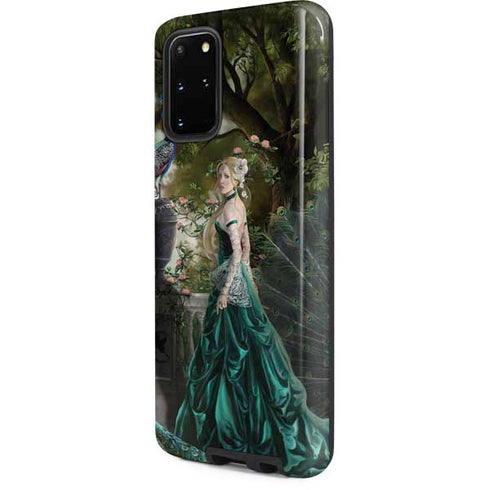 Woman with Peacocks by Nene Thomas Galaxy S20 Plus Pro Case