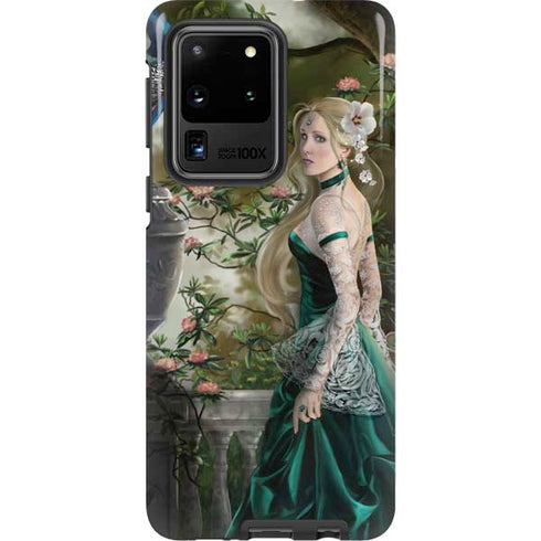 Woman with Peacocks by Nene Thomas Galaxy S20 Ultra 5G Pro Case