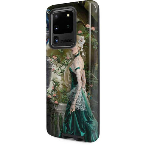 Woman with Peacocks by Nene Thomas Galaxy S20 Ultra 5G Pro Case