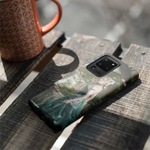 Woman with Peacocks by Nene Thomas Galaxy S20 Ultra 5G Pro Case