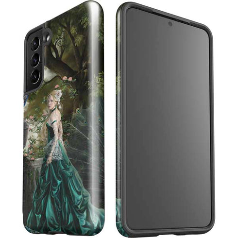 Woman with Peacocks by Nene Thomas Galaxy S21 5G Pro Case