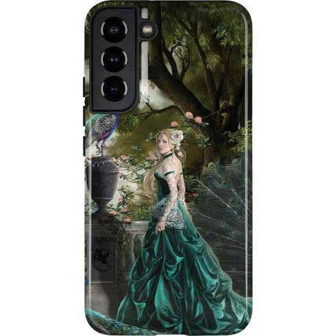 Woman with Peacocks by Nene Thomas Galaxy S22 Plus Pro Case