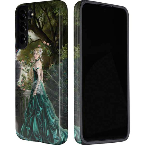 Woman with Peacocks by Nene Thomas Galaxy S22 Plus Pro Case